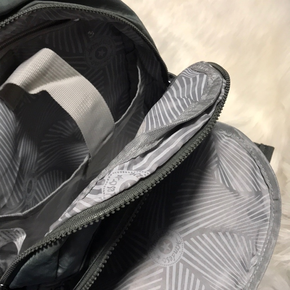 Mindless Nylon Green Multi Pocket Small Backpack - image 6